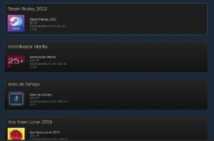 Conta Steam com 39 jogos medalha de 7 anos sem vac ban