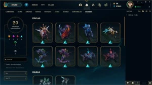 CONTA LOL FULL CHAMP D4 64% WIN RATE MMR MESTRE - League of Legends