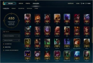 Conta League of Legends COMPLETA LOL