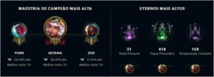 CONTA DIAMANTE 3 - League of Legends LOL