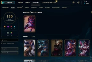 Conta LOL, 150 skins, Riven Campeonato season 2 e Rammus Rei - League of Legends