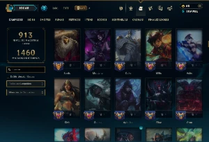 Esmeralda 2 com TODOS os Champs e 240 Skins ( SUP \ ADC ) - League of Legends LOL