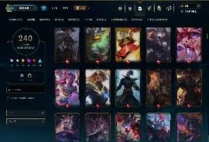 Esmeralda 2 com TODOS os Champs e 240 Skins ( SUP \ ADC ) - League of Legends LOL