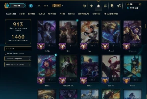 Esmeralda 2 com TODOS os Champs e 240 Skins ( SUP \ ADC ) - League of Legends LOL