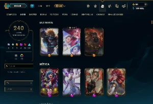 Esmeralda 2 com TODOS os Champs e 240 Skins ( SUP \ ADC ) - League of Legends LOL