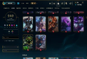 Esmeralda 2 com TODOS os Champs e 240 Skins ( SUP \ ADC ) - League of Legends LOL