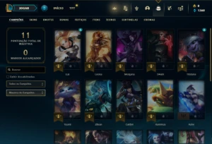 Conta Prata 2 com 22 Champs e 2 Skins + 4 Espolios - League of Legends LOL