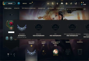 Conta Prata 2 com 22 Champs e 2 Skins + 4 Espolios - League of Legends LOL