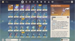 (NA) Conta AR12 DILUC+ARCO DE AMOS+24 DESEJOS - Genshin Impact