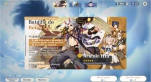 (NA) Conta AR12 DILUC+ARCO DE AMOS+24 DESEJOS - Genshin Impact