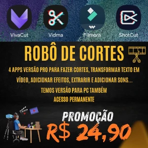 🔥 Faça cortes de vídeo no automático e crie vídeo com IA - Others