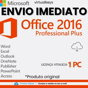 Office 2016 - Ativação Online com NF - Softwares e Licenças