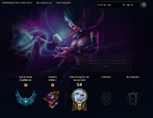 Conta lol level 38 , platina 3 , skind do viego e tresh - League of Legends