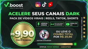 Mega Pack Vídeos Virais | Reels, Tiktok & Shorts - Redes Sociais
