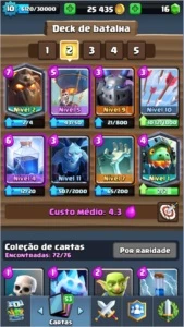 CLASH ROYALE | CONTA LV.10 + 9 LENDARIAS | ARENA DO PORCO