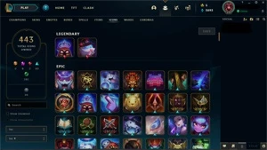 Conta League of Legends 500 skins LOL