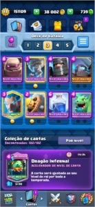 LV13, 59 CARTAS FULL, 9 TORRES, 66 EMOTES, 150K ESTELAS... - Clash Royale