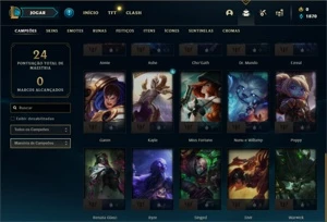 Conta ouro 2 com 30 Champs e 5 Skins ( EMAIL NÃO CONFIRMADO) - League of Legends LOL