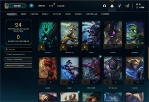 Conta ouro 2 com 30 Champs e 5 Skins ( EMAIL NÃO CONFIRMADO) - League of Legends LOL