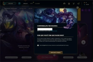 Conta ouro 2 com 30 Champs e 5 Skins ( EMAIL NÃO CONFIRMADO) - League of Legends LOL