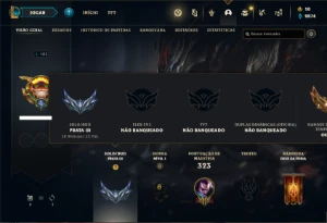Conta prata 3 com 95 Champs e 47 Skins - League of Legends LOL