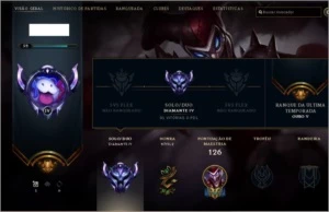 Conta diamante 4 - League of Legends LOL