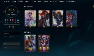 Conta lol LV 735 364 skin Platina - League of Legends