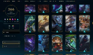 Conta lol LV 735 364 skin Platina - League of Legends