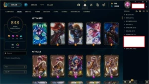 Conta lol 2011 - 848 skins - League of Legends