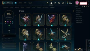 Conta lol 2011 - 848 skins - League of Legends
