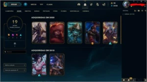 CONTA DIAMANTE 4 LOL 62% WR - League of Legends