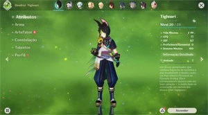 Conta genshin impact AR-07 Tighnari,Qiqi