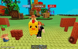 Grow A Garden Conta Com 1 Sunflower + Beanstalk Gold - Roblox