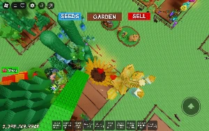 Grow A Garden Conta Com 1 Sunflower + Beanstalk Gold - Roblox