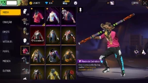 Conta free fire lvl 74 - Antiga Gemada Vinc. com face