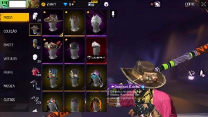 Conta free fire lvl 74 - Antiga Gemada Vinc. com face