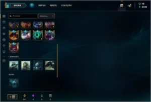 Conta League of Legends 283 Skins, S9 UNRANKED/ S8 Platina I LOL
