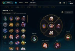 Conta League of Legends 283 Skins, S9 UNRANKED/ S8 Platina I LOL