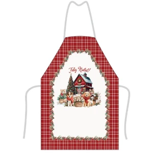 Avental de Cozinha 80x60cm - Animais e Enfeites de Natal - Artesanato e Personalizados