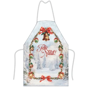 Avental de Cozinha 80x60cm - Animais e Enfeites de Natal - Artesanato e Personalizados