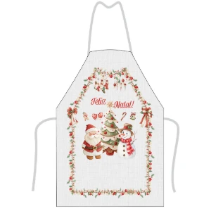 Avental de Cozinha 80x60cm - Animais e Enfeites de Natal - Artesanato e Personalizados