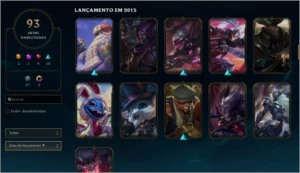 Conta League Of Legends +90 Skins Prata III  Nivel 170 7K EA LOL