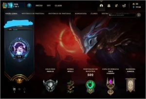 Conta League Of Legends +90 Skins Prata III  Nivel 170 7K EA LOL