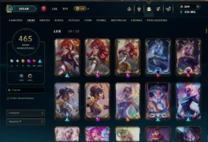 🌟 Conta League Of Legends – Mono Lux (3M+ Maestria) 🌟 LOL