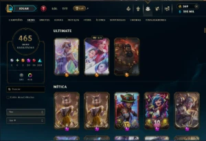 🌟 Conta League Of Legends – Mono Lux (3M+ Maestria) 🌟 LOL