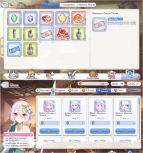Conta Lategame de Priconne/Princess Connect: Re:Dive - Outros