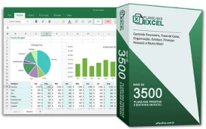 Mais de 3500 planilhas de Excel