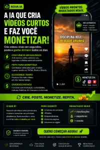 IA que Cria Vídeos Virais e Faz Você Ganhar Dinheiro - Vídeos e Cortes Cortes Virais