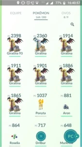 Conta lvl 20 com 7 lendários - Pokémon