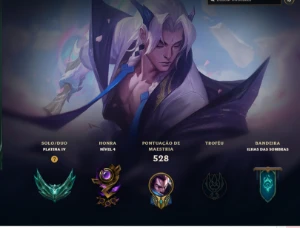 Conta LOL 227 skins LV 534 Plat 4 + Conta Valorant - League of Legends